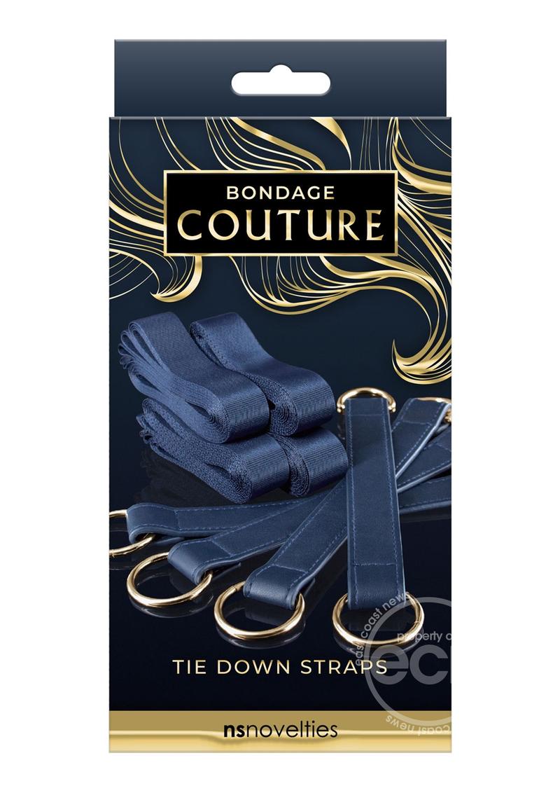 Bondage Couture Tie Down Straps - Blue