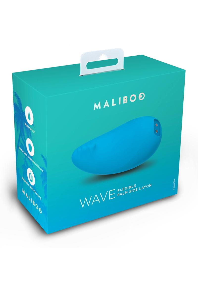 Maliboo Wave Rechargeable Silicone Vibrator - Blue