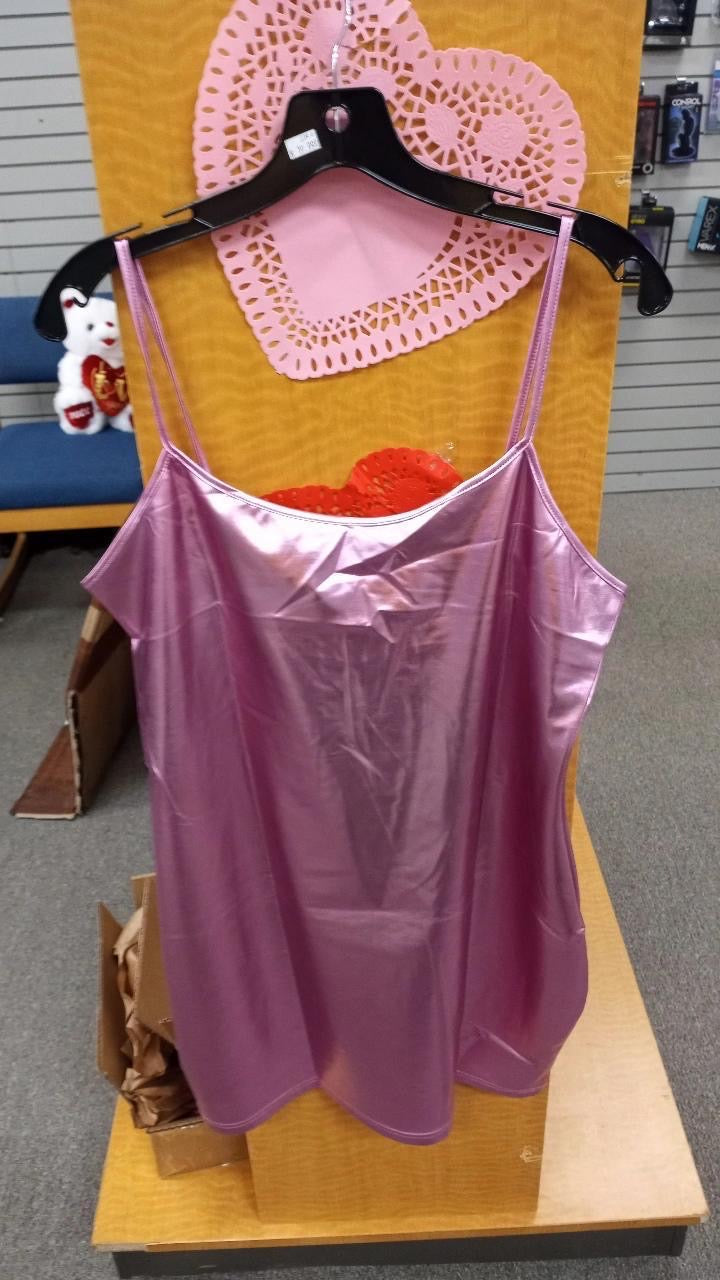 Pink shimmer party dress 0XL