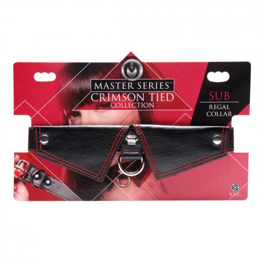 Crimson Tied Regal Sub Collar by Master Series
