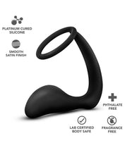 Load image into Gallery viewer, Anal adventures cock ring plug platinum
