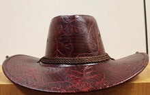 Load image into Gallery viewer, Faux Leather Cowboy Hat
