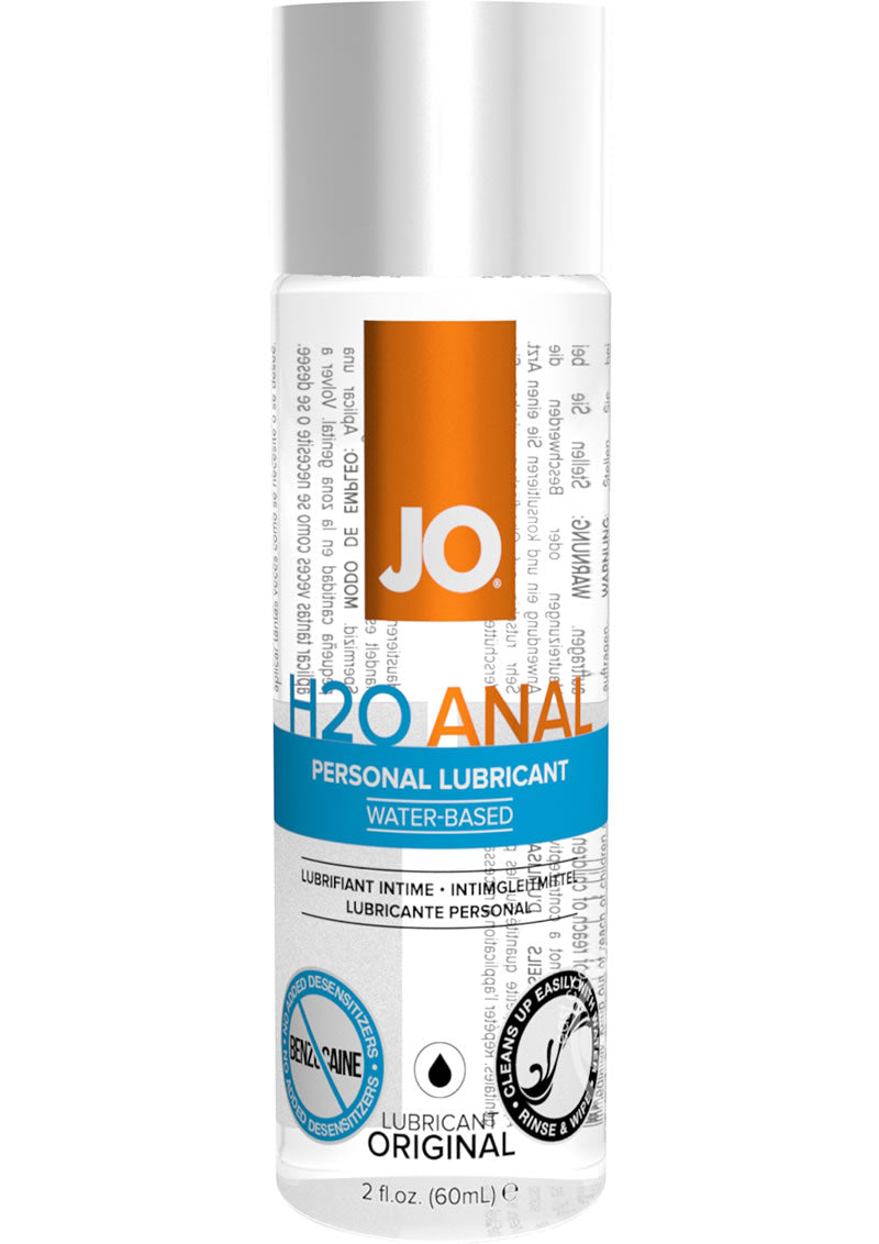 JO H2O Anal Water Based Lubricant 2oz