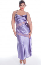 Load image into Gallery viewer, Charmeuse Gown with Cowl Neck in Amethyst
