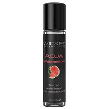 Load image into Gallery viewer, Wicked Aqua Water Based Flavored Lubricant Watermelon 1oz
