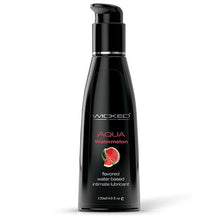 Load image into Gallery viewer, Wicked Aqua Water Based Flavored Lubricant Watermelon 4oz
