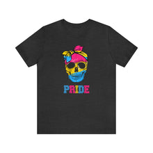Load image into Gallery viewer, Pansexual Pride Skull Gay Rights T-Shirt Sizes S M L XL 2XL 3XL 4XL 5XL
