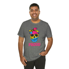 Load image into Gallery viewer, Pansexual Proud Skull Gay Rights T-Shirt Sizes S M L XL 2XL 3XL 4XL 5XL
