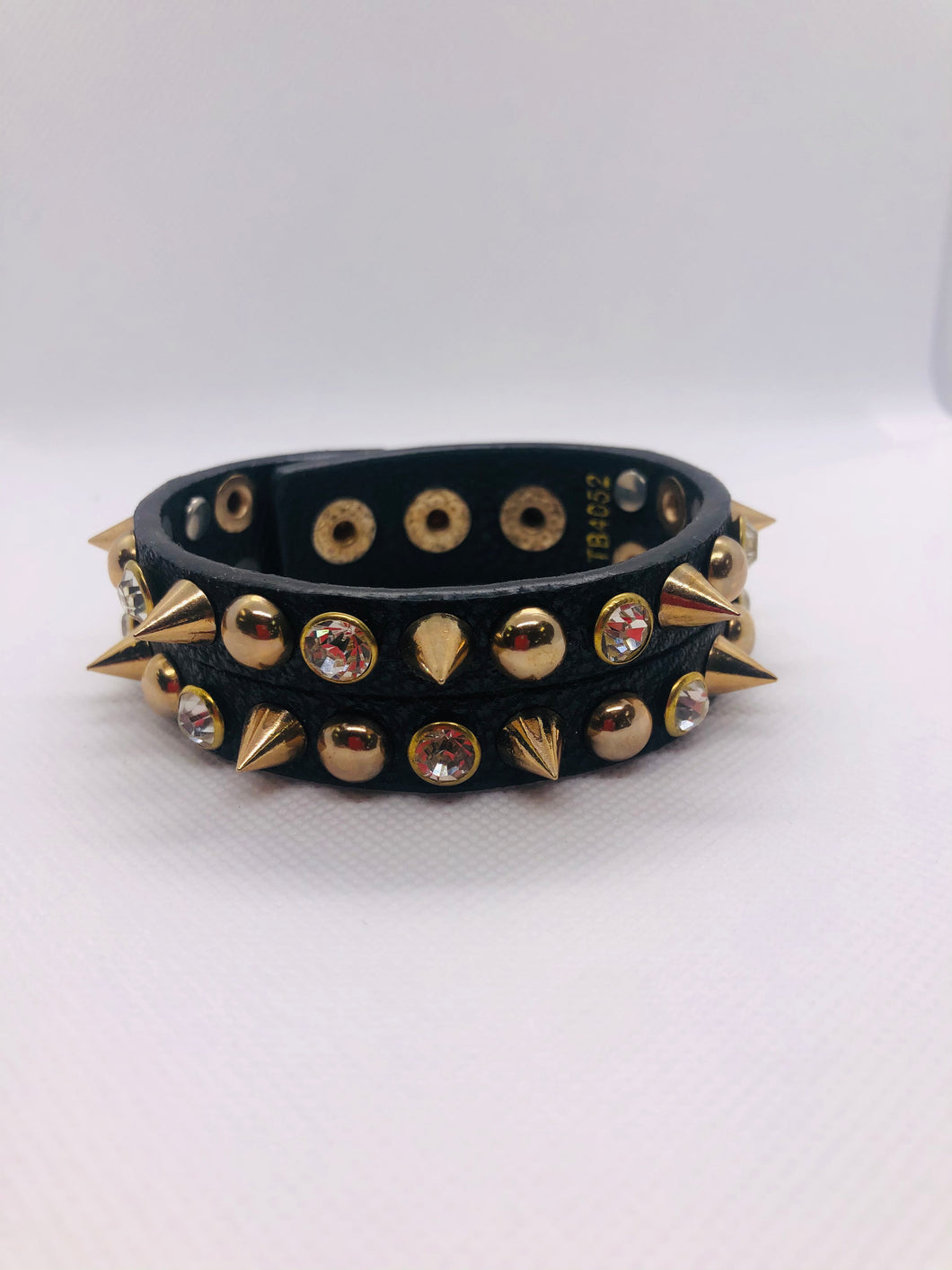 Black studded bracelet
