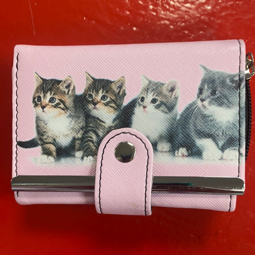 Small Pink Kitty Wallet
