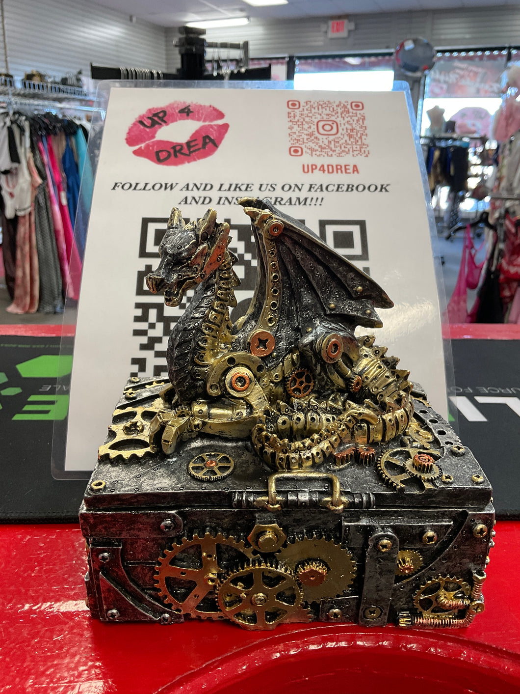 Steam punk Dragon stash box