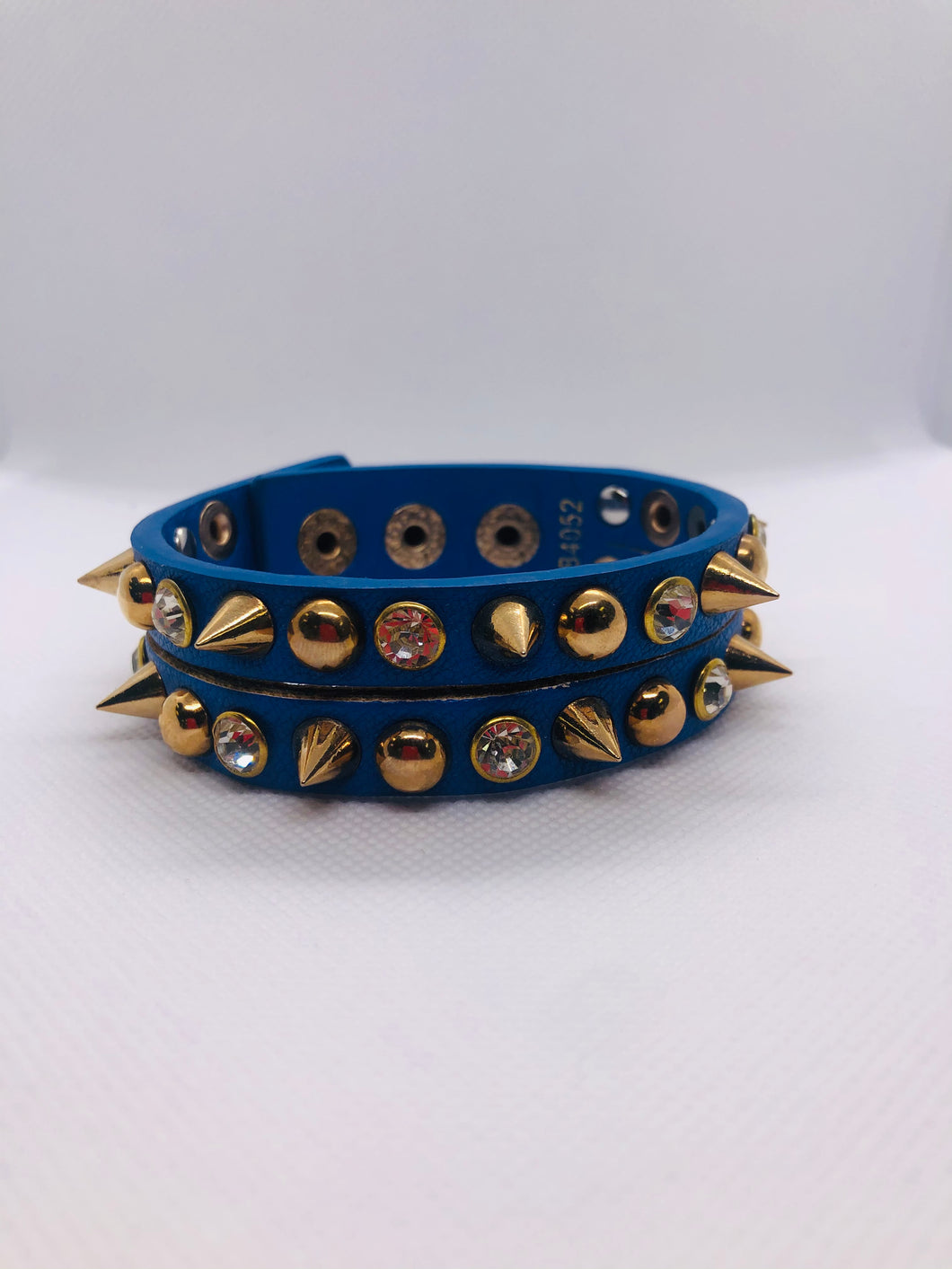Blue studded bracelet