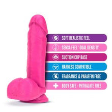 Load image into Gallery viewer, NEO 8IN DUAL DENSITY DILDO NEON PINK
