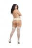 Load image into Gallery viewer, PANTYHOSE WITH GARTERS WHITE OS QUEEN VERONA
