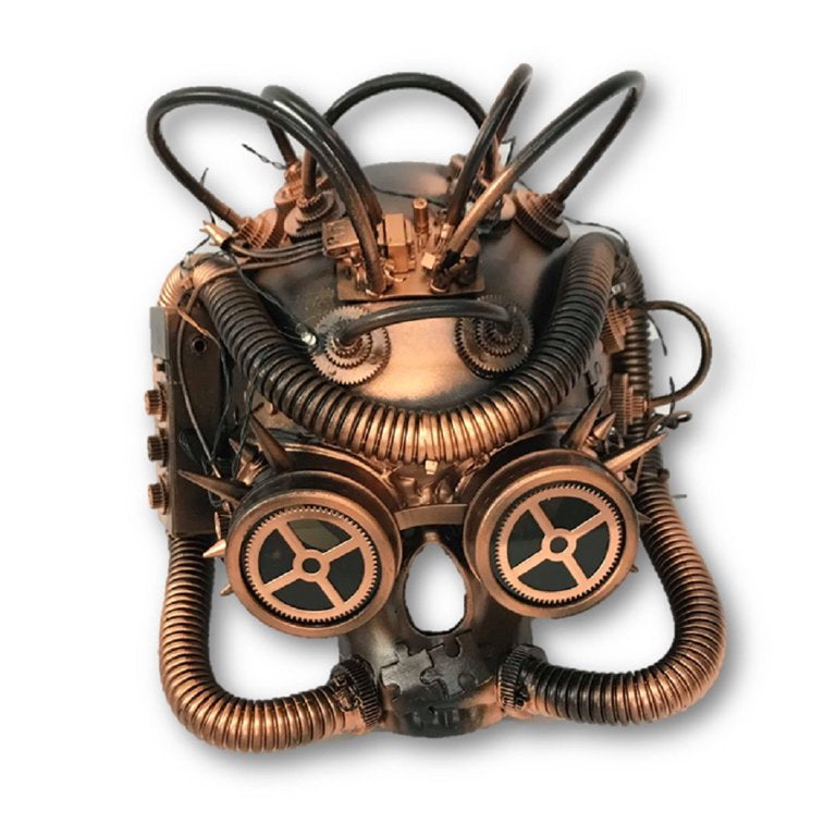 Steampunk LED Light-Up Skull Mask