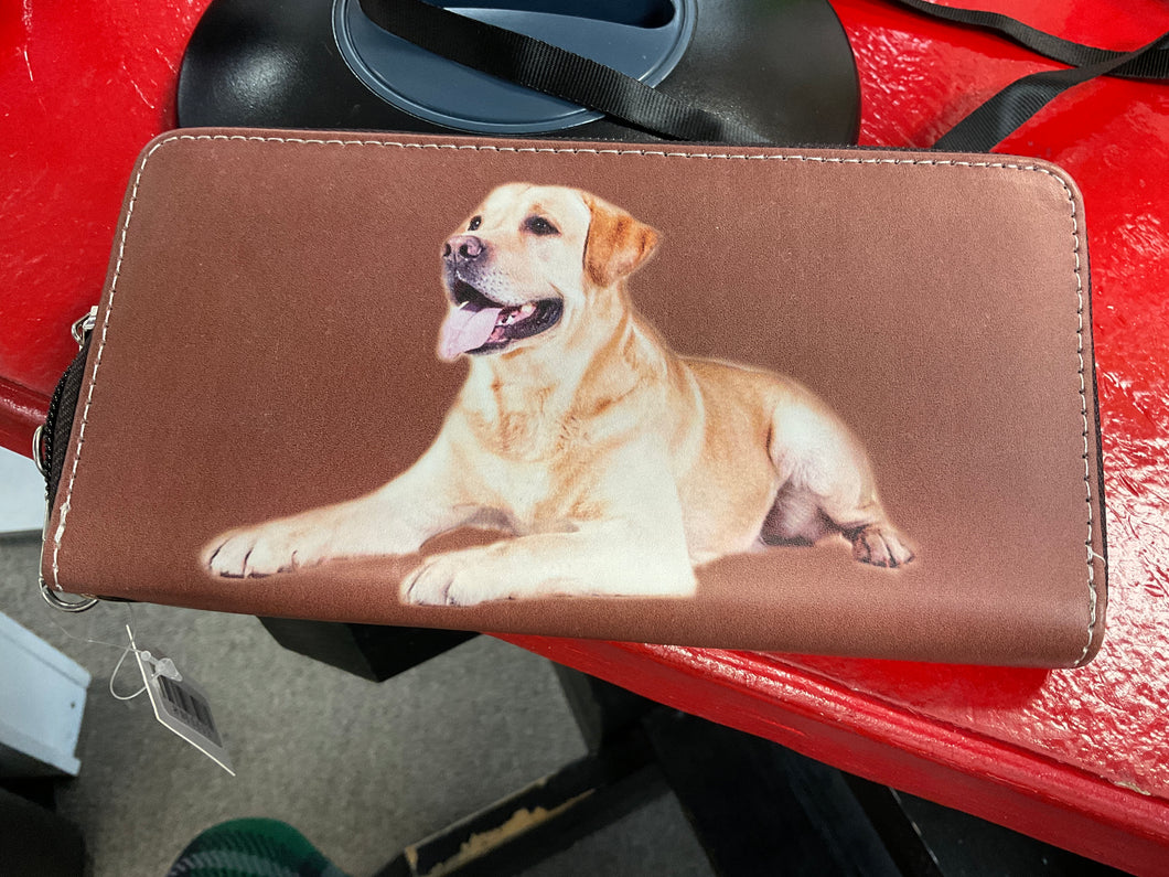 Dog wallet brown