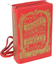 Load image into Gallery viewer, Book of secret love spells and potions book clutch purse
