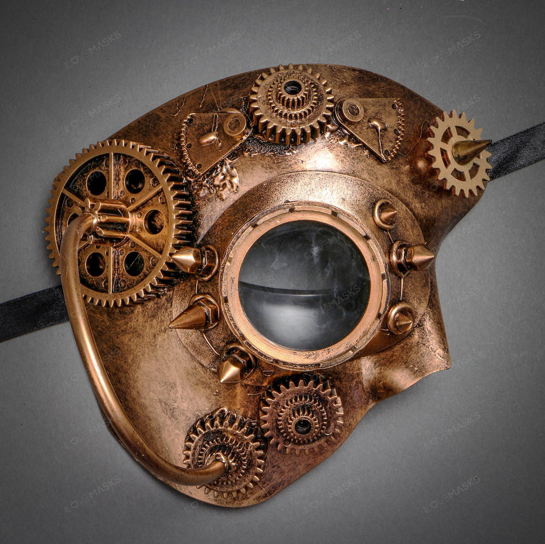 Phantom Of Opera Steampunk Goggle Half Face Mask
