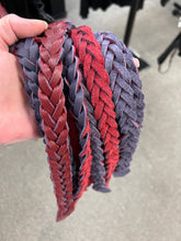 Load image into Gallery viewer, BURGUNDY AND PURPLE FLAT BRAIDED FLOGGER BY DAN HOUCHINS
