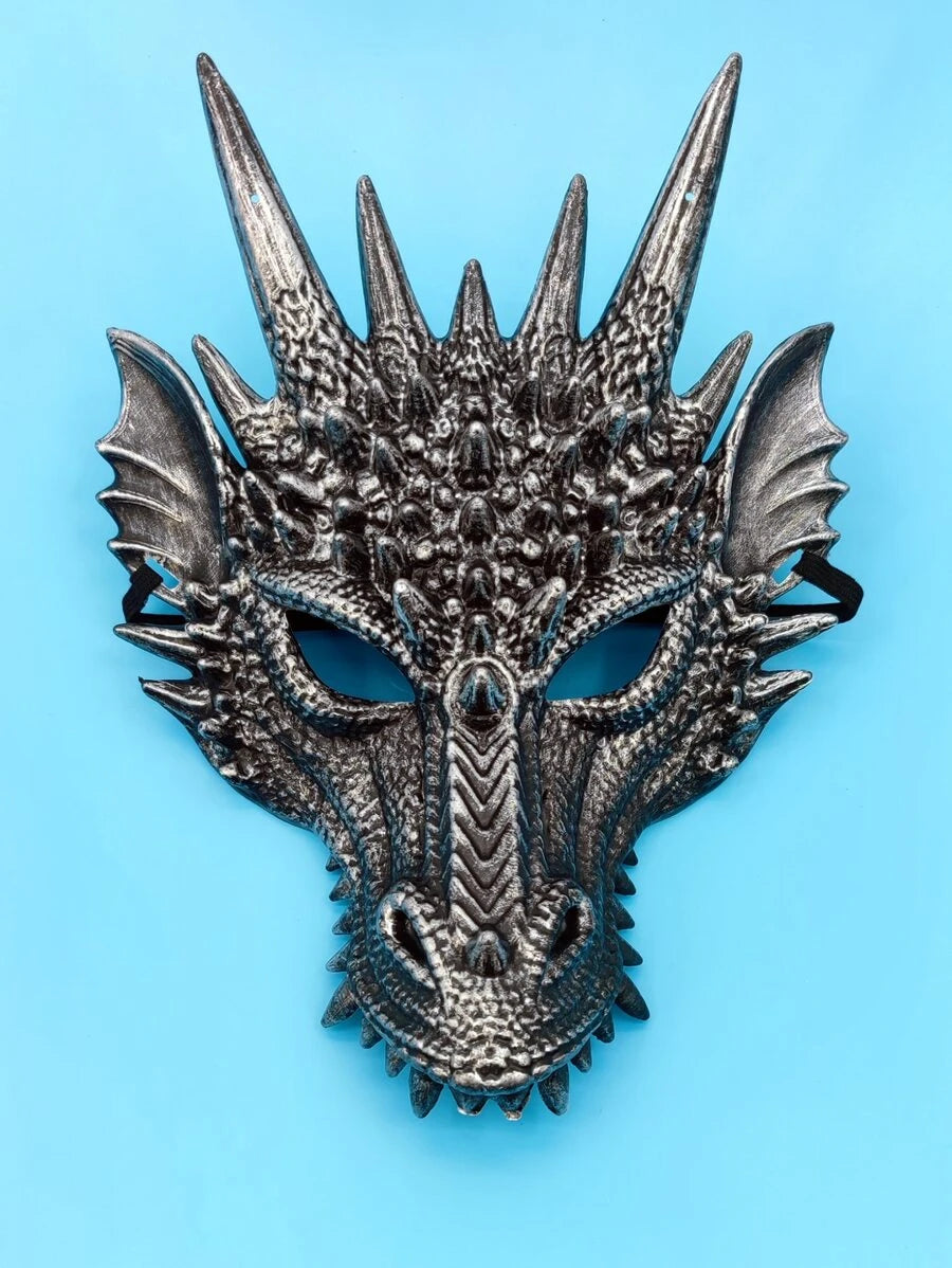 Chinese Dragon Head Design Costume Face Shield