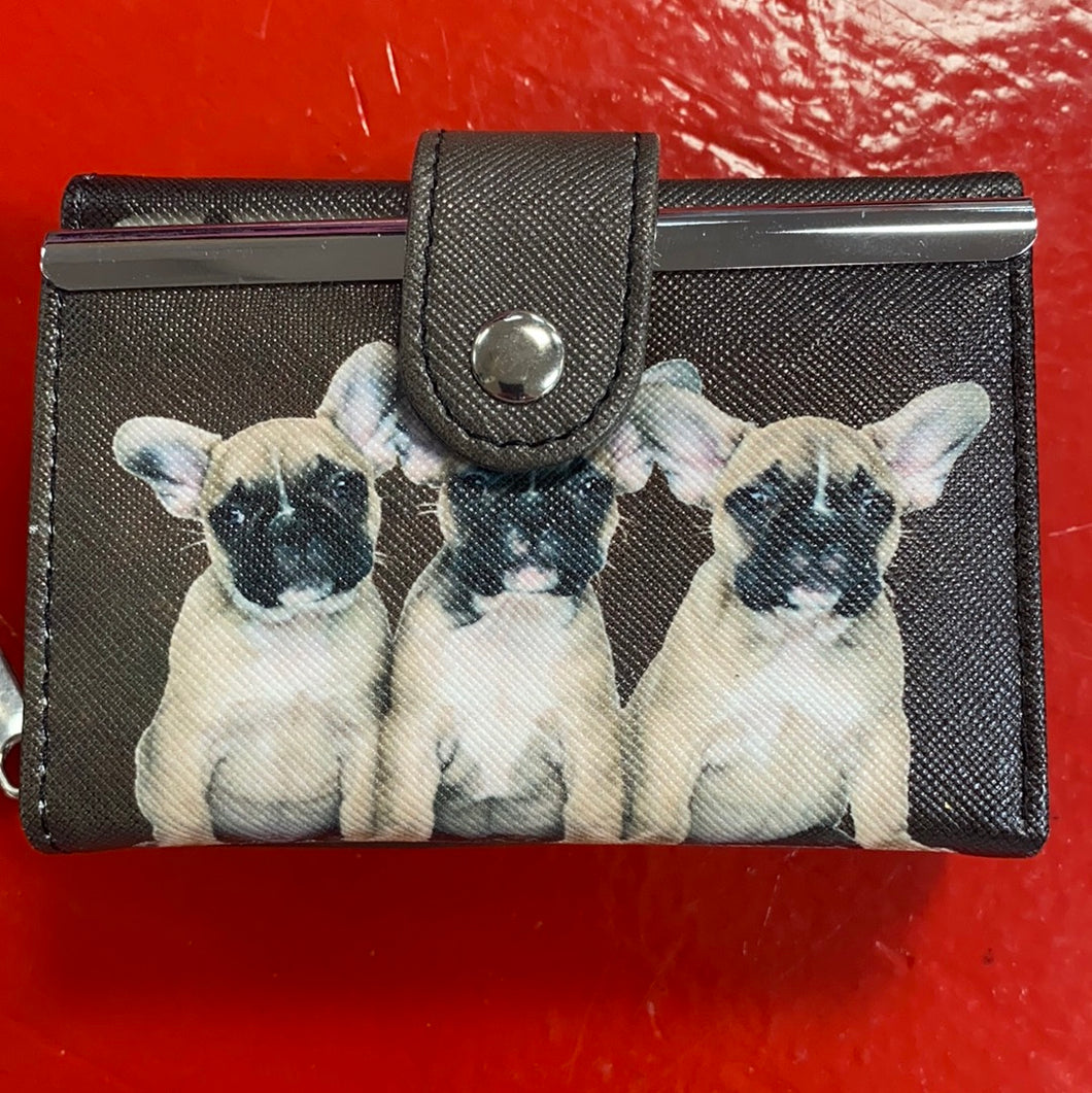 Small Brown with Puppies Wallet