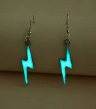 Load image into Gallery viewer, Glow In The Dark Lightning Drop Earrings

