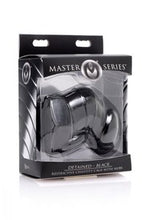 Load image into Gallery viewer, MASTER SERIES DETAINED BLACK RESTRICTIVE CHASTITY CAGE
