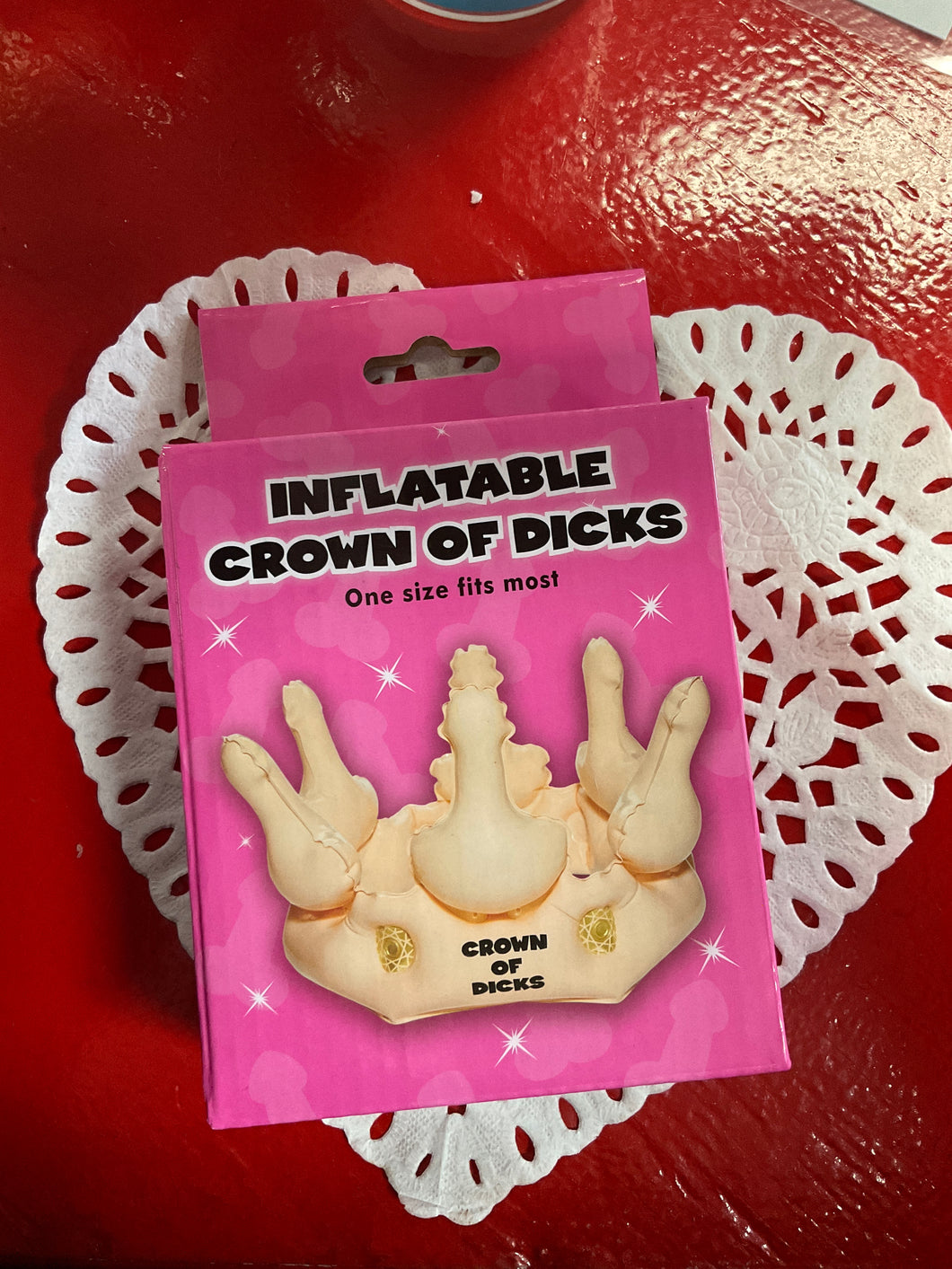 Inflatable crown of dicks