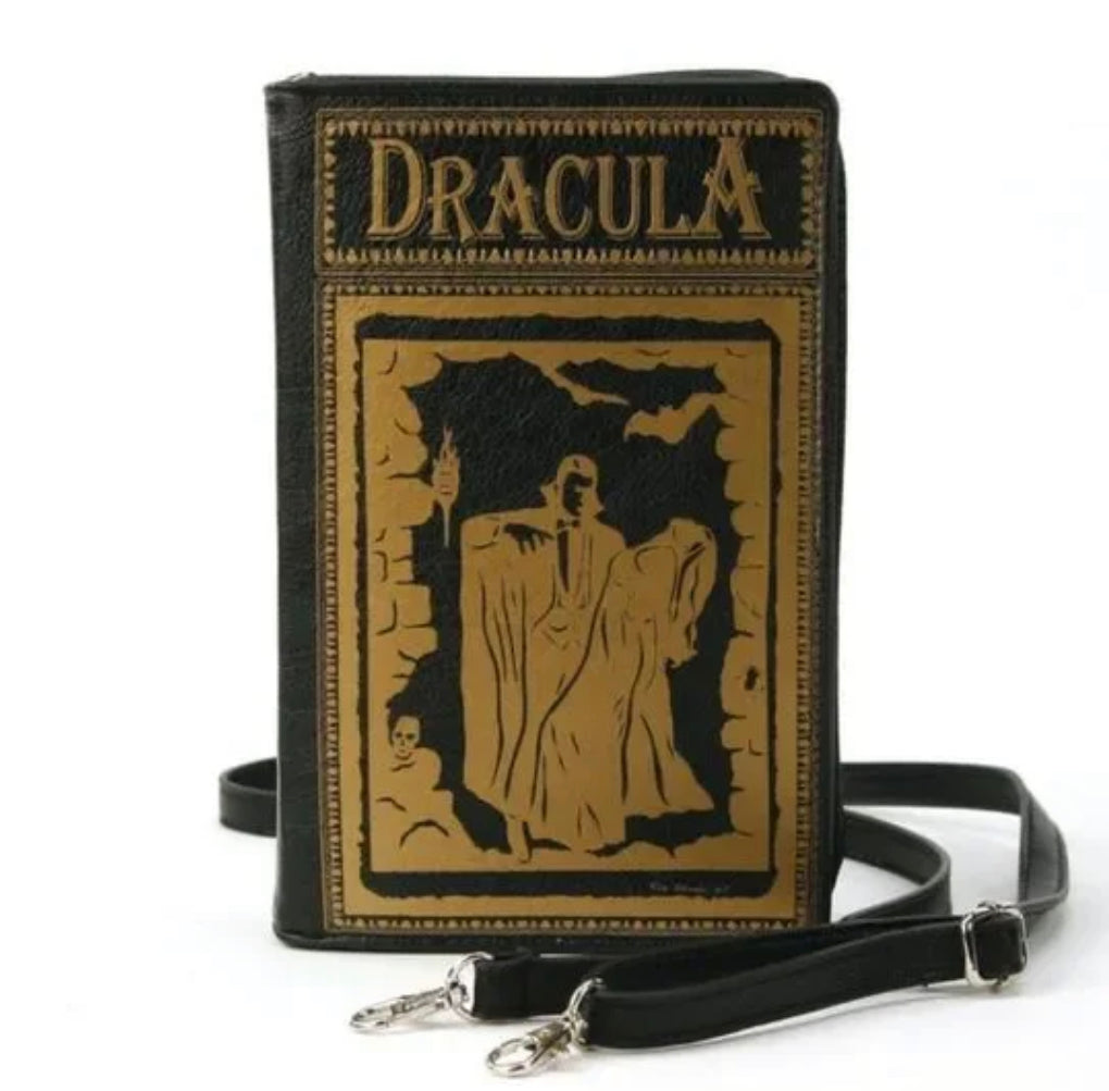 Dracula book crossbody bag