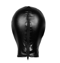 Load image into Gallery viewer, Sexy Unisex Mens Women Cosplay Face Mask Latex Shiny Metallic Open Mouth Hole Headgear Full Face Mask Hood for Role Play
