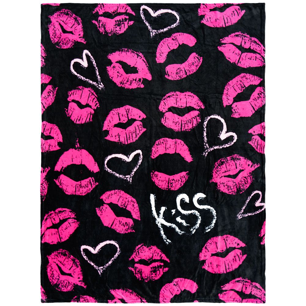 Kiss Kiss (Pink) Soft Plush 50x60in Blanket