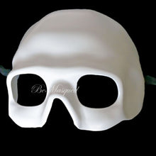 Load image into Gallery viewer, WHITE SKULL HALF-FACE MASK
