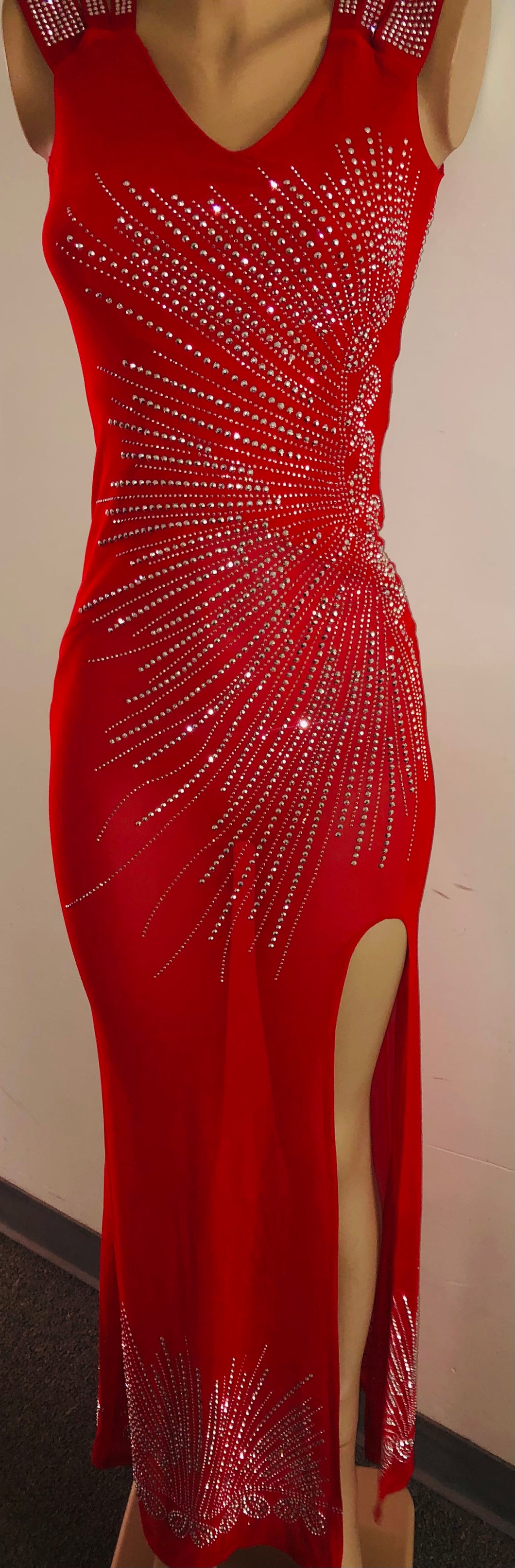 Just Q Design Fashion Dress RED