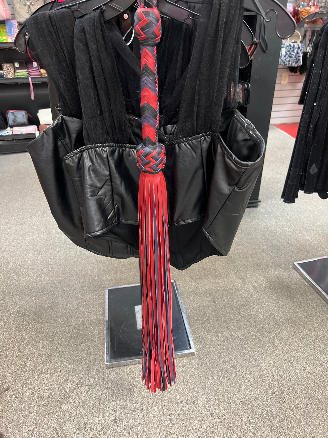BLACK RED AND PURPLE 3 COLOR FLOGGER BY DAN HOUCHINS