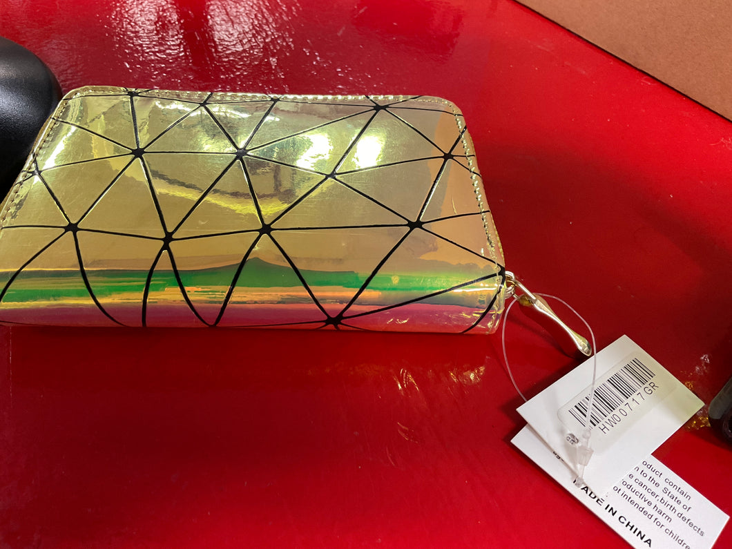 Blunderbluff yellow/green holographic wallet