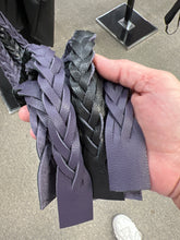 Load image into Gallery viewer, PURPLE AND BLACK FLAT BRAIDED FLOGGER BY DAN HOUCHINS
