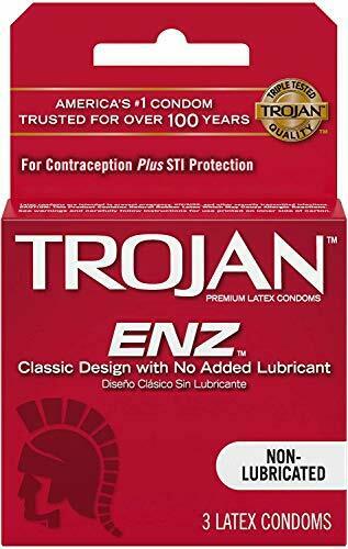 Trojan Enz Regular - Non Lubricated Condoms, 3 Pack